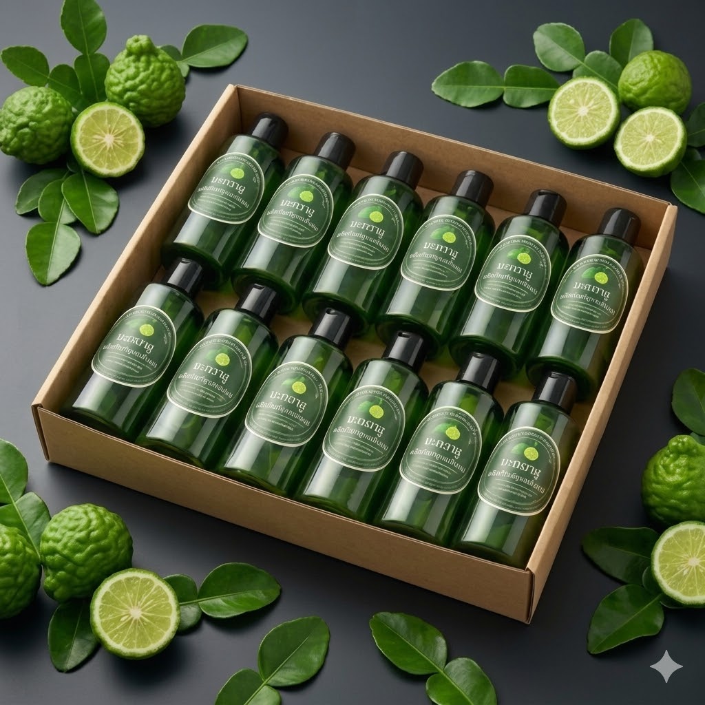 แพ็คแชมพูสมุนไพร makrut lime แพ็คแชมพูสมุนไพร makrut lime