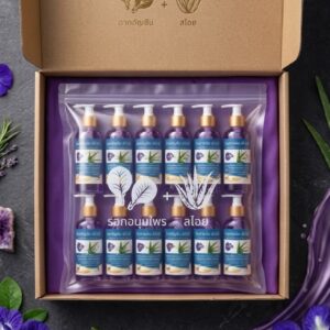 แพ็คแชมพูอัญชัน aloe shampoo