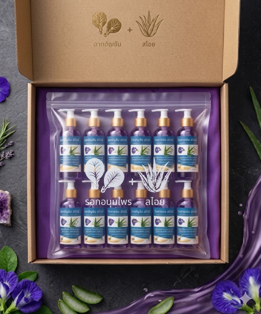 แพ็คแชมพูอัญชัน aloe shampoo แพ็คแชมพูอัญชัน aloe shampoo