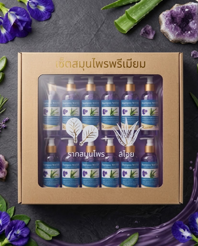 แพ็คแชมพูอัญชัน aloe shampoo แพ็คแชมพูอัญชัน aloe shampoo